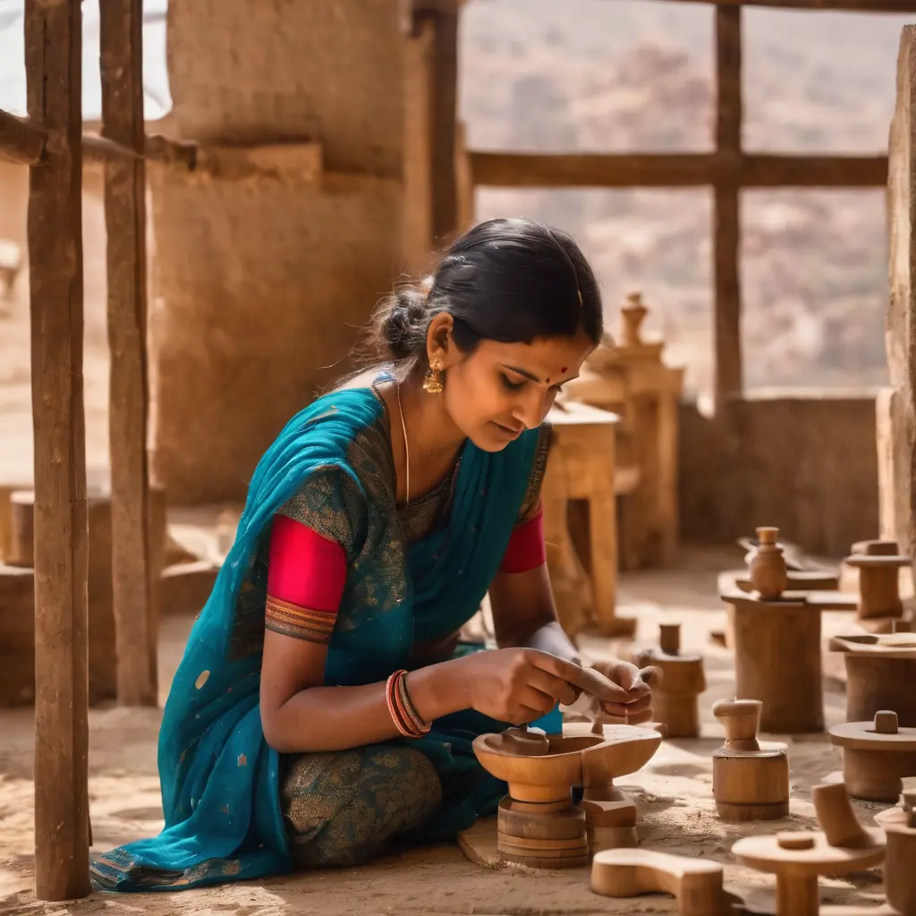 Artisan Crafting Indians Traditional Handicraft for Export